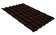 Металлочерепица классик Grand Line 0,5 Quarzit PRO Matt RAL 8017 шоколад