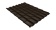 Металлочерепица классик Grand Line 0,5 Quarzit PRO Matt RR 32 темно-коричневый