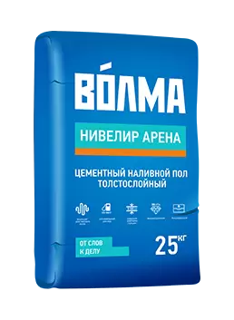 Наливной пол толстослойный «ВОЛМА-Нивелир Арена» 25 кг